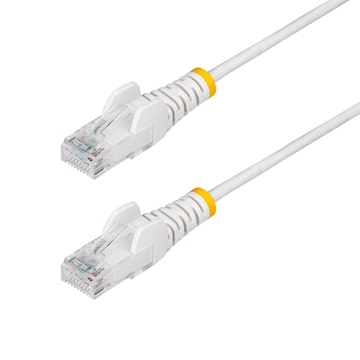 StarTech.com 10ft White Slim CAT6 Ethernet Cable, Snagless RJ45, 28AWG Pure by StarTech