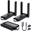 Wireless HDMI 2 Receivers and Transmitter, No Hot, Plug and Play, 2.4/5.8GHz by YUYUNLOMN