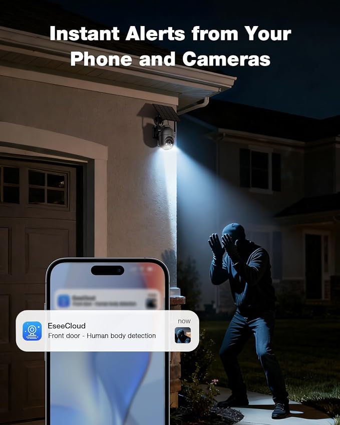 SEHMUA Security Cameras Wireless Outdoor, No Subscription Required, Color Night - Image 7