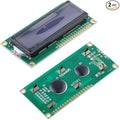 DIYmalls 1602 LCD Display Module DC 5V 16x2 White Character Blue Backlight 1602A 16 Pin Parallel Interface AIP31066 Controller for Arduino ESP32 Development Board (Pack of 2), no IIC