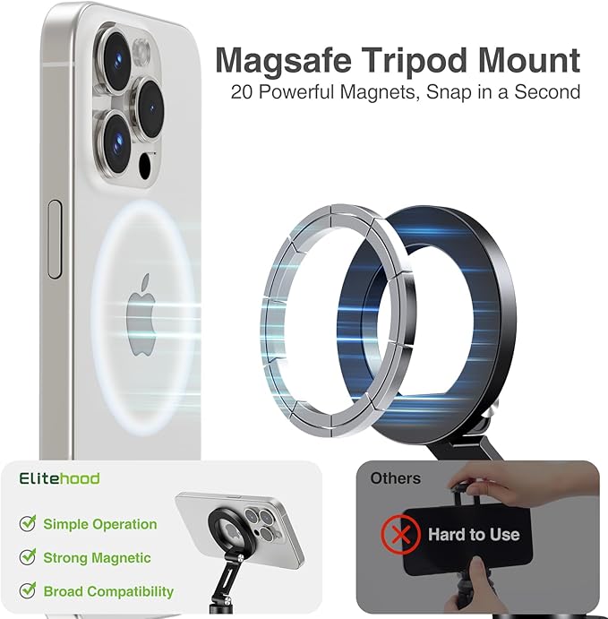 elitehood Aluminum Magnetic Camera Phone Mount - Image 3