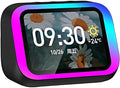 Felvoro Smart Alarm Clock with Wireless Bluetooth 5.4 Speaker & Dynamic RGB Light,Hi-fi Stereo Sound,Hd Large Screen Display (Black)