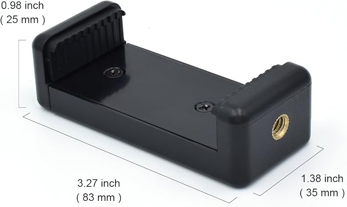 Universal Cell Phone Tripod Mount Adapter, OIMIO Phone Holder Clip Connector - Image 2