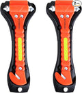 MOTORBUDDY 2-Pack Car Safety Hammer Seatbelt Cutter, Auto Emergency Escape Hammer with Window Glass Breaker and Seat Belt Cutter, Escape Tool for Car Accidents