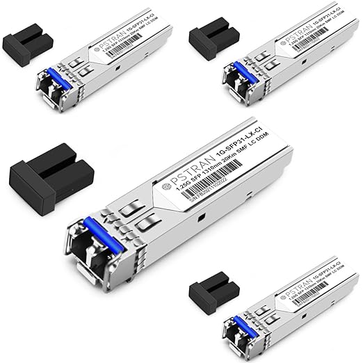 OPSTRAN 1000BASE-LX/LH SFP Optical Transceiver Module Compatible with TP-Link TL-SM311LS 1310nm 20km DOM Duplex LC SMF 4 Pack
