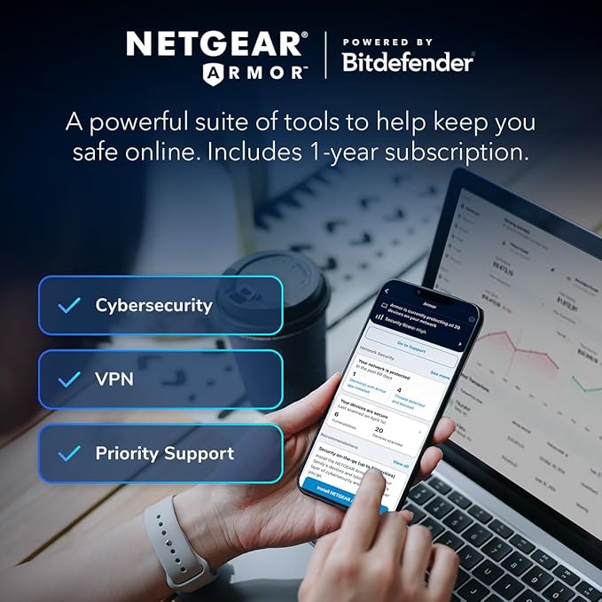 NETGEAR Orbi 970 Series Quad-Band WiFi 7 Mesh Network System - Image 3