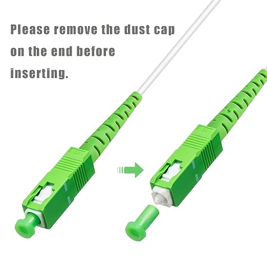 5 Meters SC/APC to SC/APC Fiber Optic Internet Cable, Armored Single Mode Patch - Image 5