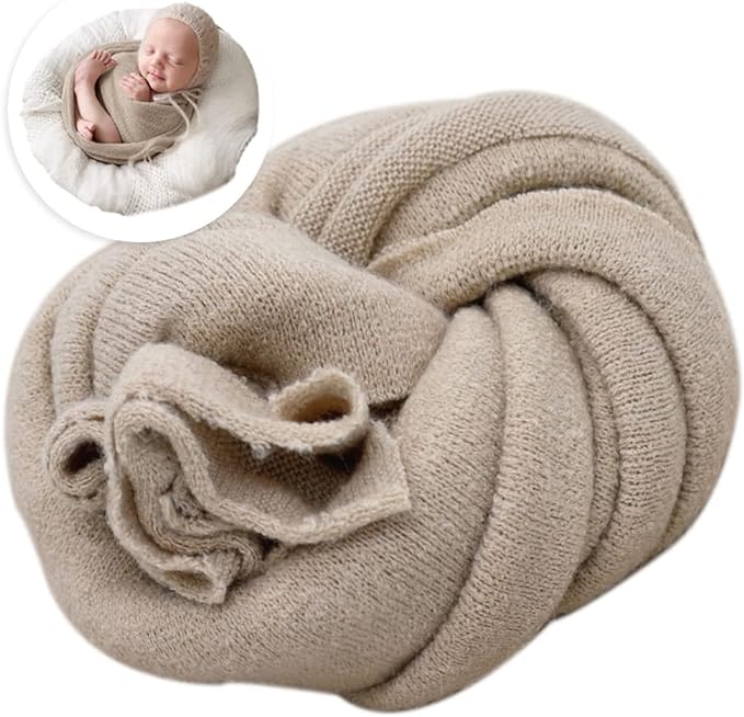 Newborn Posing Wrap Newborn Photography Props Soft Stretch Knit Blanket by ForBaysy