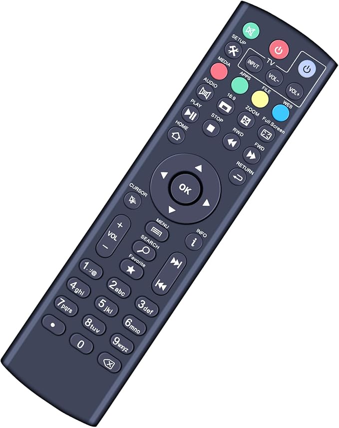 ZWP Replacement Remote Control Compatible for Digistream X2, DX3, DX4, DL4, DX4 Plus, DX5, DX5 Plus superBox, for Thorstream/NetMaster/SuperStream/Stream Android TV Set Top Box