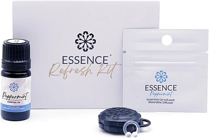 Essence Wearable Aromatherapy Nasal Diffuser – Peppermint Essential Oil Nose by Essence