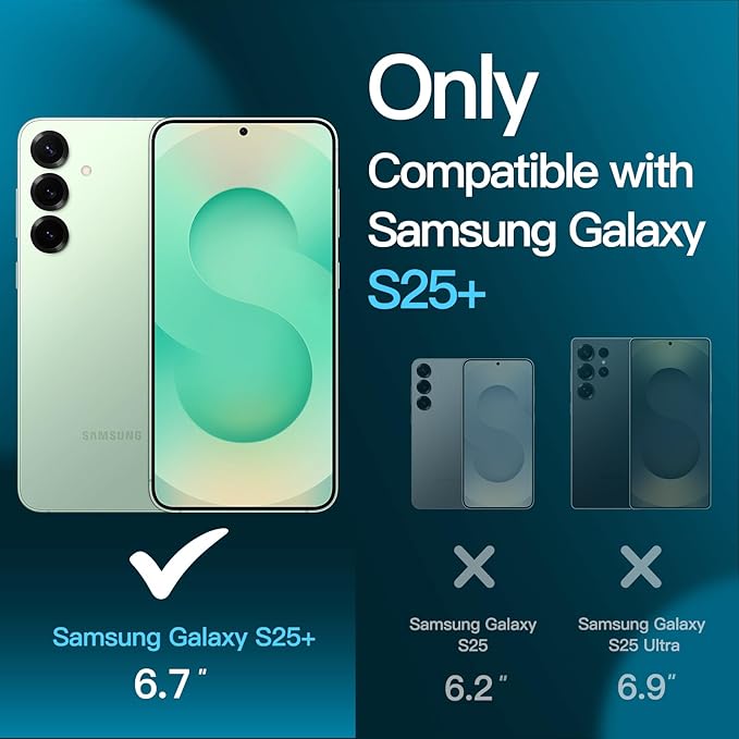 JETech Screen Protector for Samsung Galaxy S25+ / S25 Plus 5G - Image 3