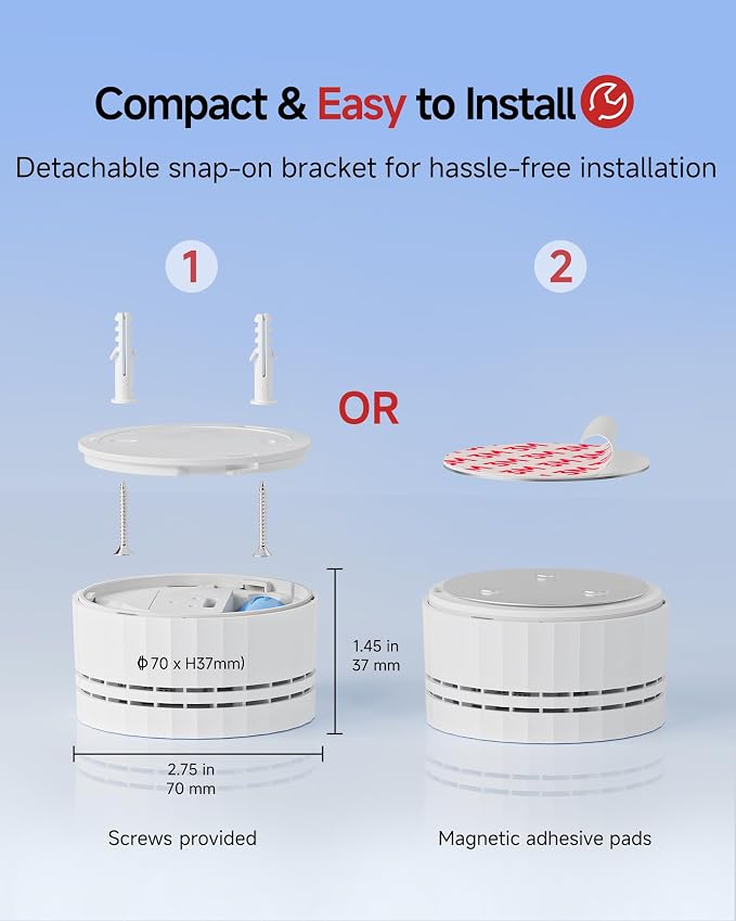 Heiman Smoke Detectors, Wireless Interconnected Photoelectric Battery Operated - Image 8