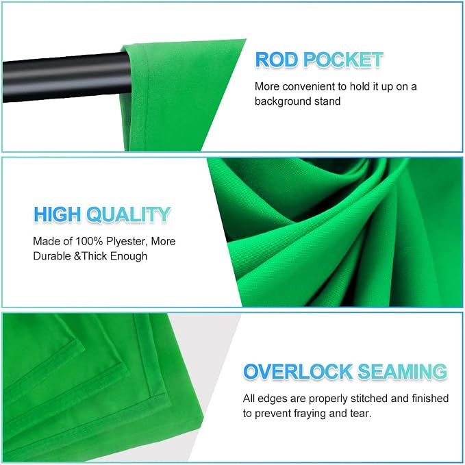Green Screen Backdrop with Stand - Image 6