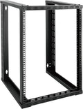 Tecmojo 15U Wall Mount Rack, Wall Mount Network Rack 15.8in Depth, Open Frame by Tecmojo