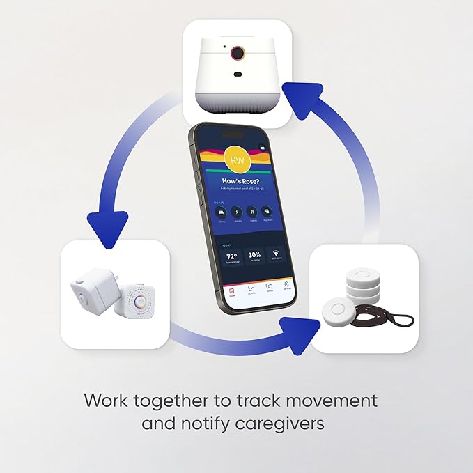 Nomo Smart Care Satellite - Eliminate Dead Zones & Boost Signal - Motion & Light Detector - Works w/Nomo Smart Care System - 1 Pack