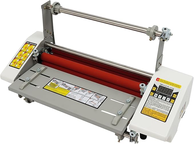 13 inch Laminator Machine Hot and Cold Roll Laminator 110V Digital Thermal Laminating Machine for A3/A4 Paper Single/Dual-Sided Lamination for School, Office, and Commercial Use