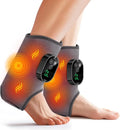 2-Pack Foot Renew Foot Massager, Ankle and Foot Massager for Pain Relief, Ankle Heating Pad with Massage, 6 Heat Levels & 3 Massage Modes with Timer (Grey)