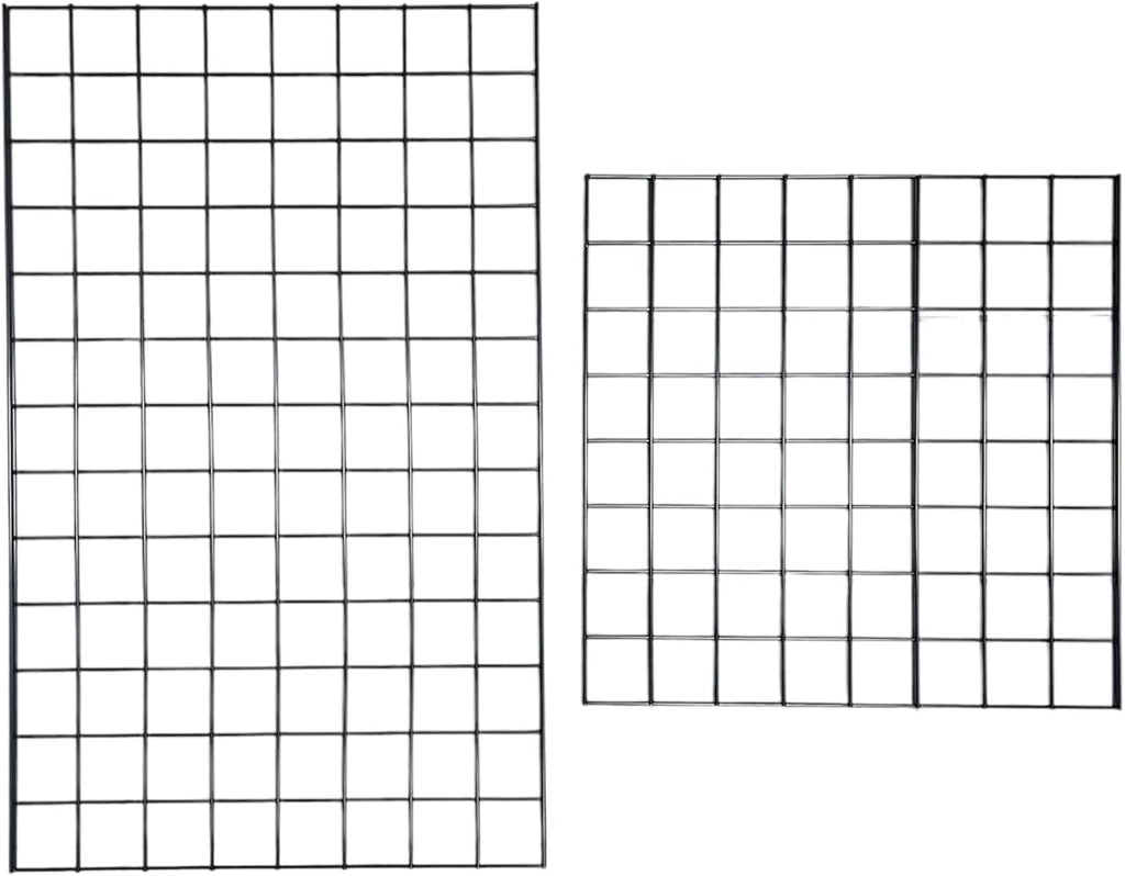Only Hangers Heavy Duty 2' x 5.5' Gridwall Art Display Panel with EZ Slide-On Grid Legs - No Hardware or Tools Required - No Screws, Nuts, or Washers. (Set of 3)