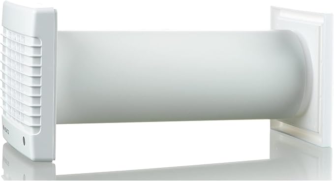 VENTS-US GK 125 MA - Easy to Install 5" Through The Wall Exhaust Fan with 102 CFM - Built to Remove Unpleasant Odors, Fumes, Moisture, and Airborne Pollutants
