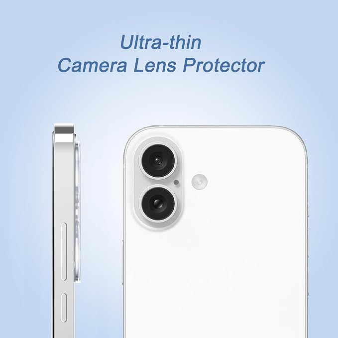 Ailun 3 Pack Screen Protector for iPhone 16 + 3 Pack Camera Lens Protector - Image 4