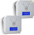 TALLPOWER Carbon Monoxide Detector,CO Gas Monitor Alarm,CO Sensor with LCD Digital Display and Sound Warning,CO Alarm with Sensitive CO Sensor,Battery Powered,for Home,Bedroom,Warehouse(2 Packs)