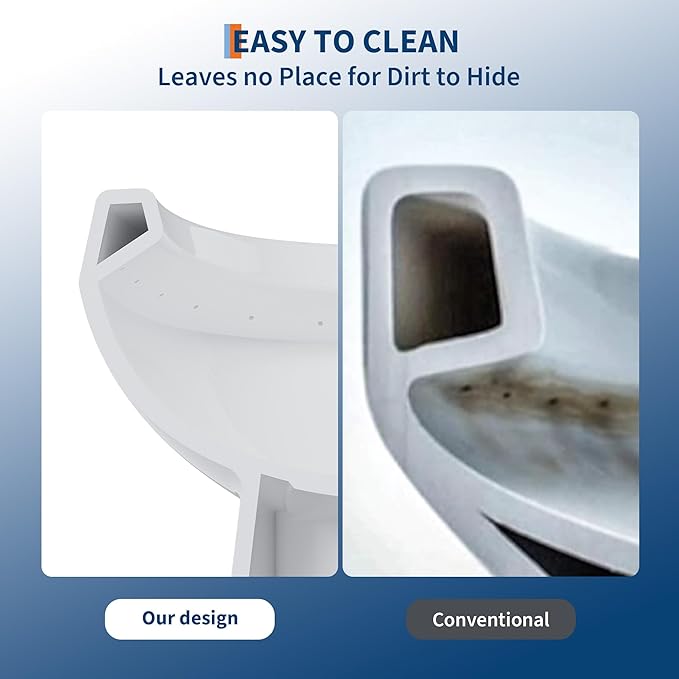 One Piece Toilet with ADA Height - Elongated Ceramic Design, Soft Closing PP Toilet Cover, Easy Clean Surface, Water Efficient Flush, Compact Durable Build