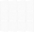 7RiversART Grid Wall Commercial Grade Gridwall Panels – Heavy Duty Grid Panel for Any Retail Display Wall Grid 2' Width x 7' Height, White (Pack of 4) Easily Portable