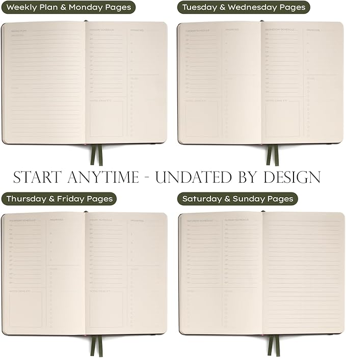 Anecdote 2026-2027 Planner: A Monthly, Weekly & Daily Planner with Calendar | 8.5" x 5.2" | Hardcover To-Do List Organizer, Planning Your Success, Start Anytime, Achieve Productivity Goals (Ink Blue)