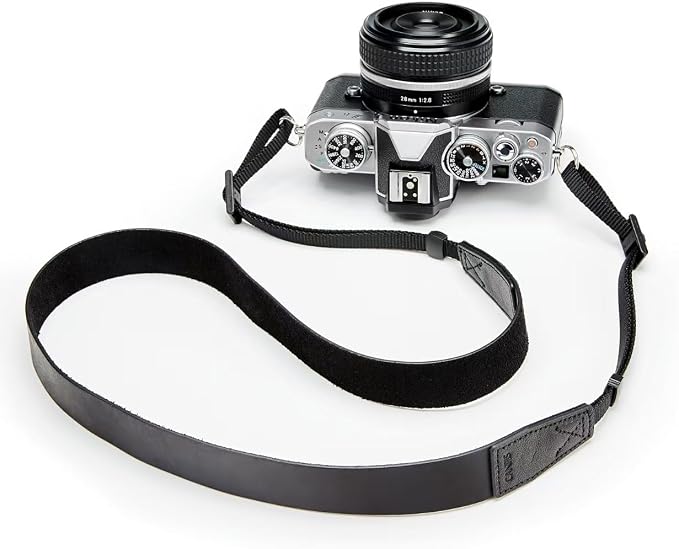Crazy Horse Leather Camera Strap, Vintage Camera Strap, Adjustable Camera Neck - Image 2