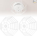 Blulu 2 Pcs Octagonal Smoke Detector Cover Stopper, Smoke Alarm Cage, 8.25 Inch by Blulu