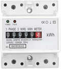DDM75S Electric Meter, Single Phase 4P Din Rail Energy Meter LED Electricity Power Consumption Wattmeter Energy Meter 10 to 40A