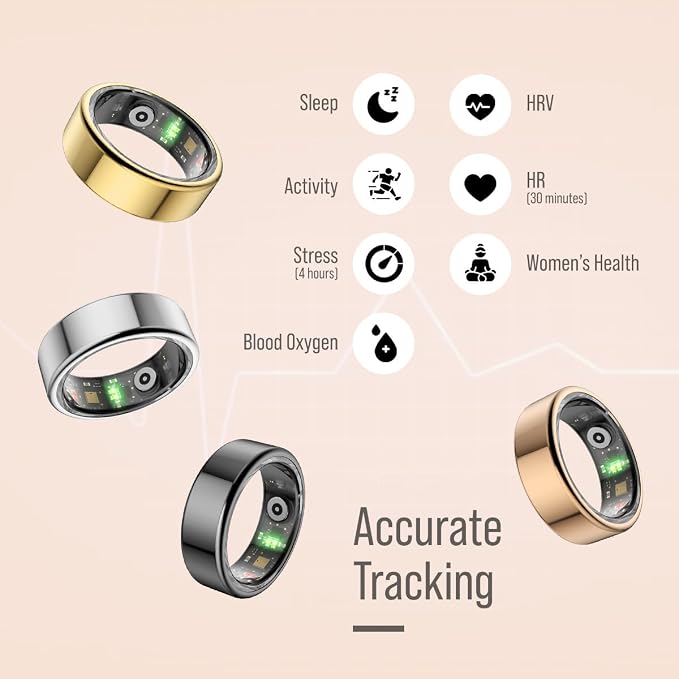 Herz P1 Smart Ring for Women & Men - Image 6