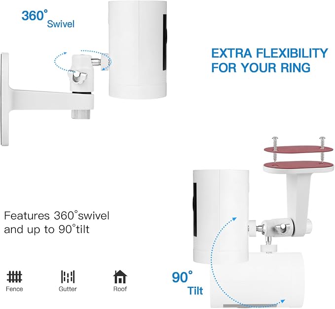 2Pack Adjustable Security Wall Mount Bracket - Image 4