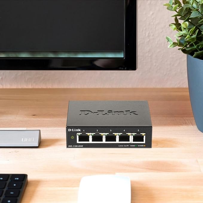 D-Link 5-Port Gigabit Smart Managed Ethernet Switch, IGMP Snooping, Web UI - Image 3