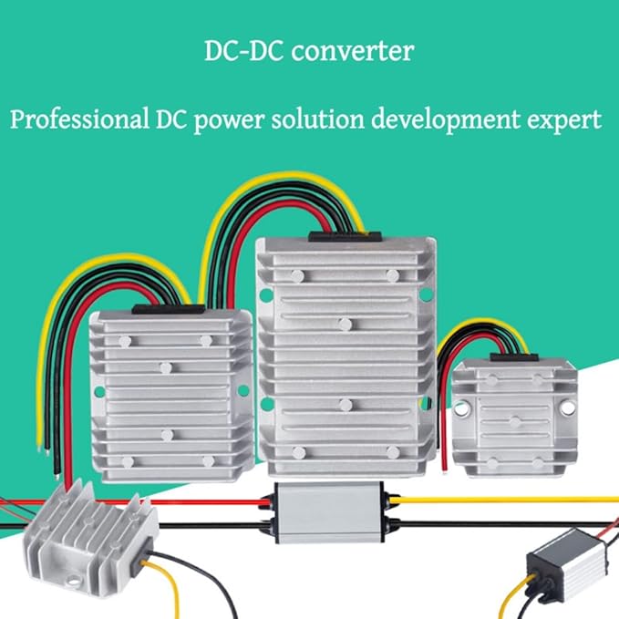 480W 20A DC-DC Boost Converter,12V to 24V Step-Up Voltage Regulator with Waterproof & Short Circuit Protection for Trucks, Golf Carts