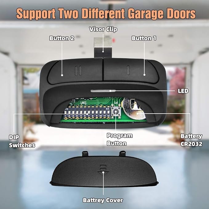 X X-HOUSE Universal Garage Door Remote - Image 6