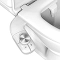Non-Electric Bidet Attachment for Toilet, Ultra Slim Self-Cleaning Retractable Dual Nozzles for Rear & Feminine Wash, Adjustable Water Pressure,Stainless Steel Inlet
