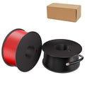 12 Gauge Electrical Wire 2 Pack Total 60ft-Black 30 ft and Red 30 ft Soft Flexible Copper-Clad Aluminum(CCA) 12 AWG PVC Wire for Lamp, Household Appliances RC Toys, Models, Auto, Electronics