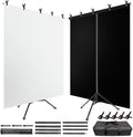 Black White Backdrop Screen by JEBUTU