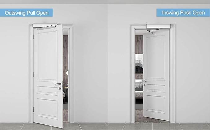 Olideauto DSW120 Electric Swing Door Opener Touchless Hand Sensor Open with 2PCS Wired High Sensitivity Hand Sensor Switches