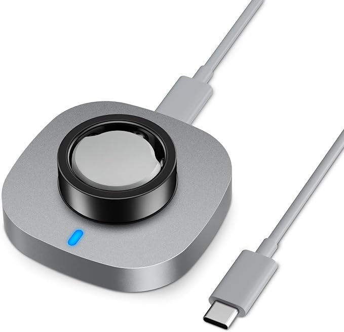 ZOOROO Charger Compatible with Oura Ring Gen 3 Size 7, Fast Charging Dock with USB-C Cable