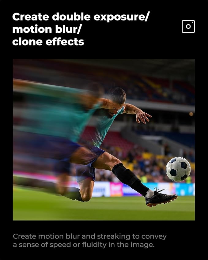 K&F CONCEPT 82mm Unilateral Blur Ghost Motion Filter Super Speed Effects - Image 5