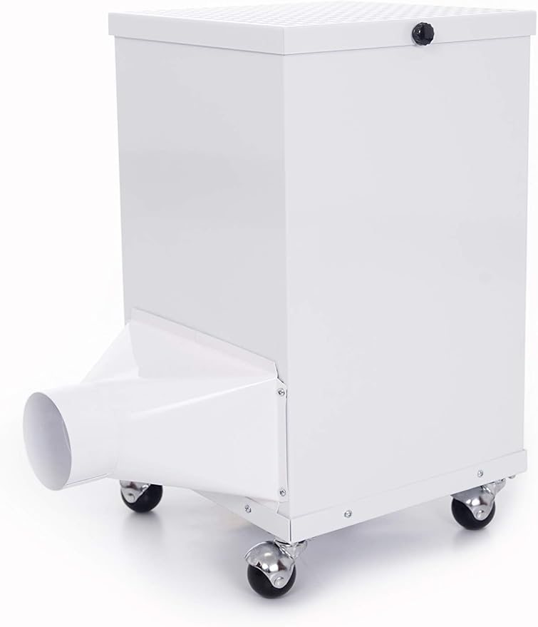 Extract-All Mobile HEPA Air Scrubber and Negative Air Filter Machine, for Industrial Commercial Medical Contamination, Isolation Rooms Usage Heavy Duty Fume Extractor and Source Capture Purifier
