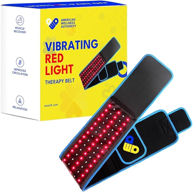 Red Light Therapy for Body – Infrared Heating Pad with 105 LEDs – FSA HSA Eligible Wearable Red Light Therapy Belt for Relaxation, Recovery & Comfort – Infrared Light Therapy Device,
