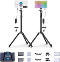 amaran Pano 60c 2-Light Kit Panel Lights, 60W RGBWW Full Color LED Video Studio by amaran