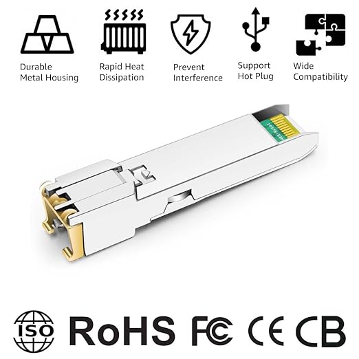 OPSTRAN 10GBASE-T SFP+ to RJ45 Copper Transceiver Module Compatible with D-Link DEM-440XT 30m RJ45 Cat6a/7