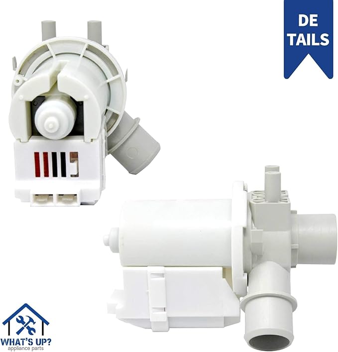[What'sUp?] DPO40-012 Washer Drain Pump Motor Compatible with LG & Kenmore, Replaces 5859EA1004P, DP040-012, 4681EA1007A, AP5672914, PS7785119, EAP7785119