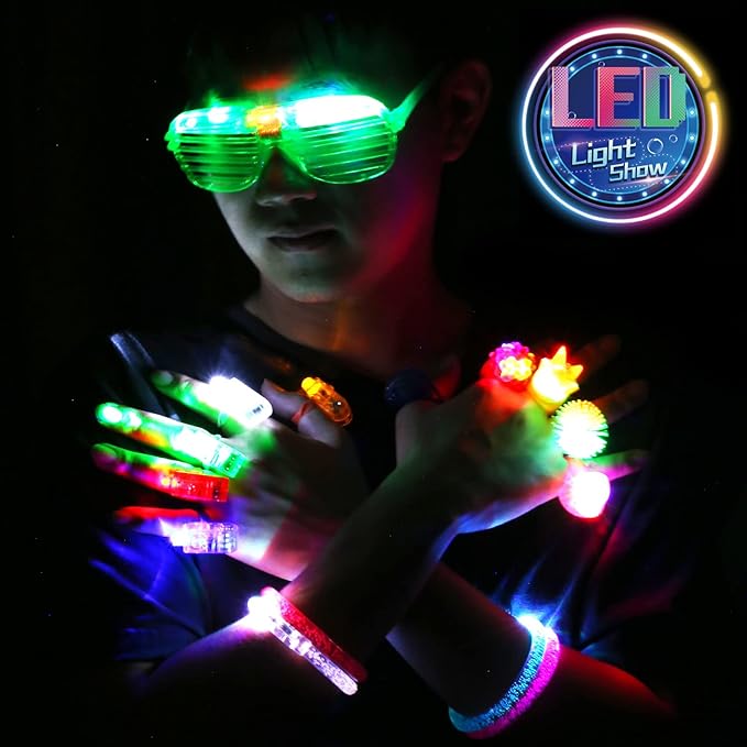 78PCs LED Light Up Toy Party Favors/Supplies Bulk Glow In The Dark - Image 7