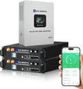 ECO-WORTHY Home Power Station Backup Power,10240Wh LiFePO4 Battery Support Communication、Bluetooth and WiFi,AC 5000W Inverter, 2Hr/5Hr Fast Charge,for Home Backup,Emergency,Solar System Components