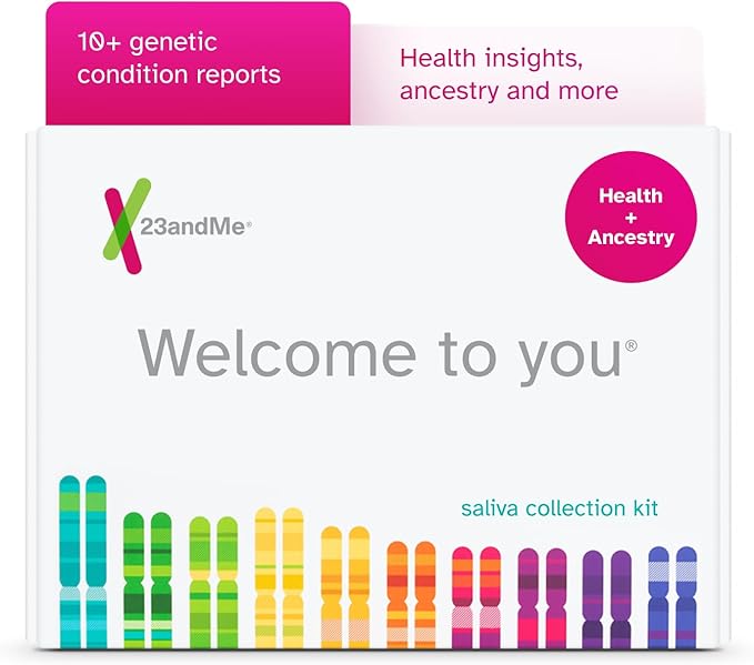 23andMe Health + Ancestry Service: DNA Test Kit, FDA-Authorized Reports, Genetic Test, Health Predispositions, Carrier Status, Wellness, Family Tree (Before You Buy See Important Test Info Below)